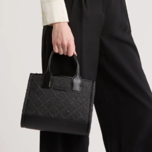 Kurt Geiger Small Tote Black Diamond Pattern - Picture 2 of 5